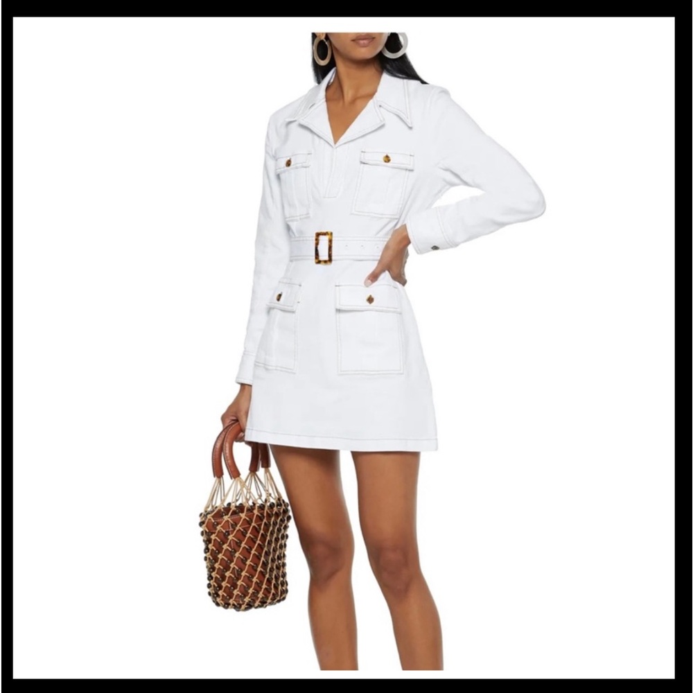 SOLID AND STRIPED SAFARI Denim Dress NWOT -medium